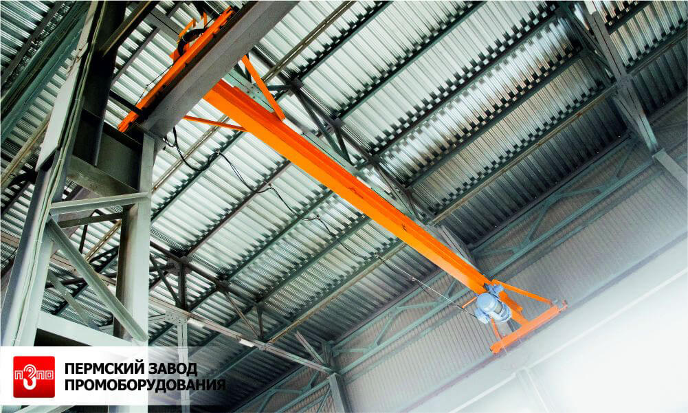 Кран балка опорная электрическая однобалочная